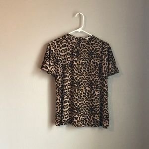 Rebecca Minkoff Leopard Top NWT